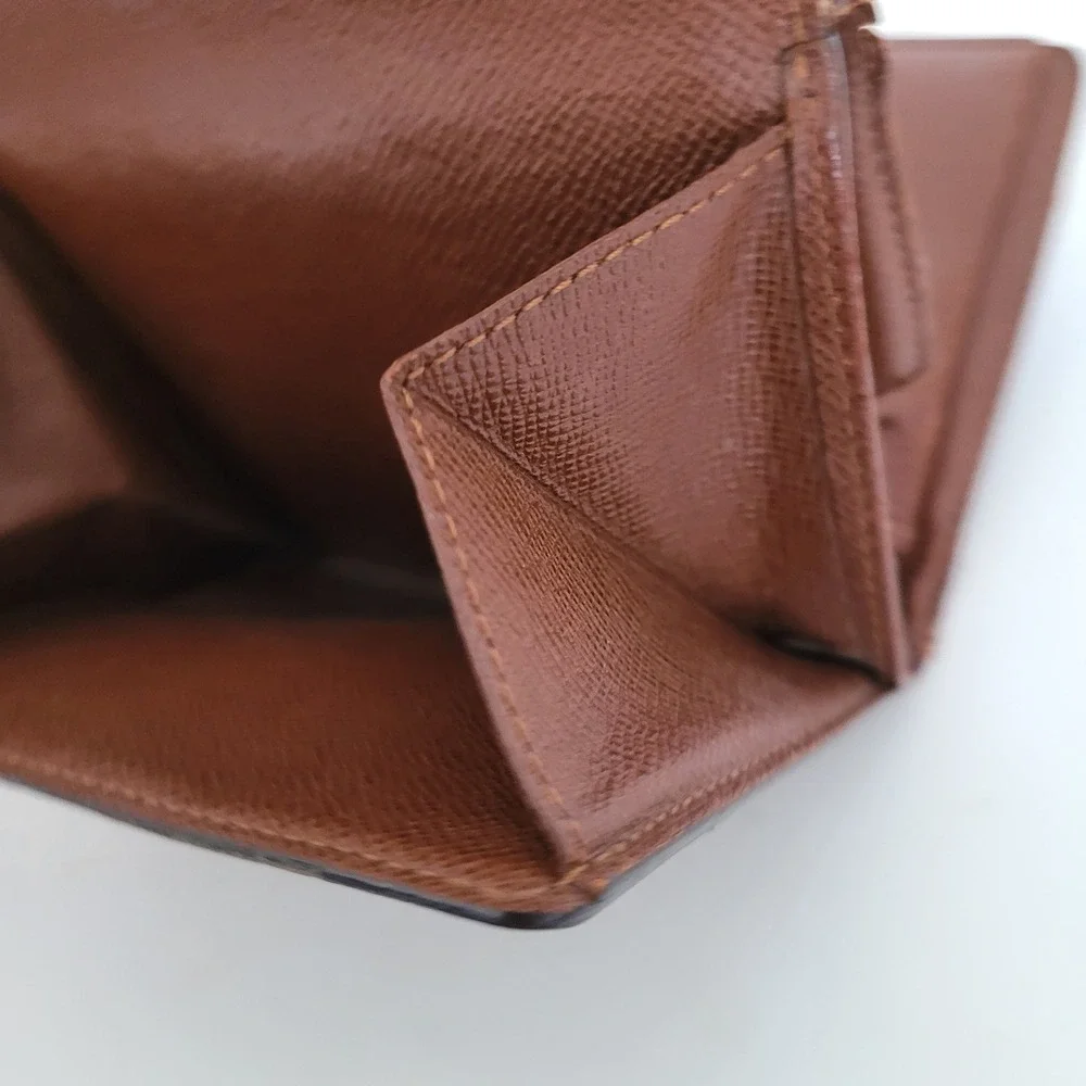 Louis Vuitton Monogram Portefeuille Elise Trifold Wallet Brown SP0051 Vintage